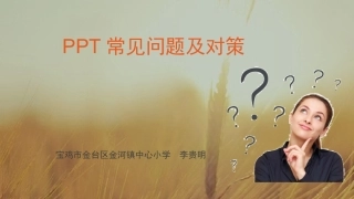 PPT常见问题及对策