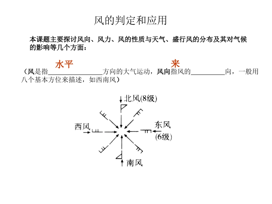 风向（微课课件）_第1页