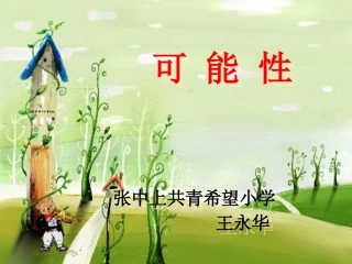 可能性PPT张中上王永华