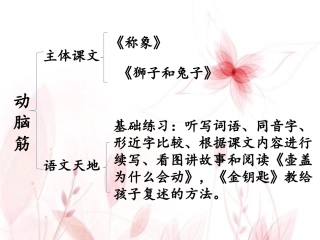 《动脑筋》说课