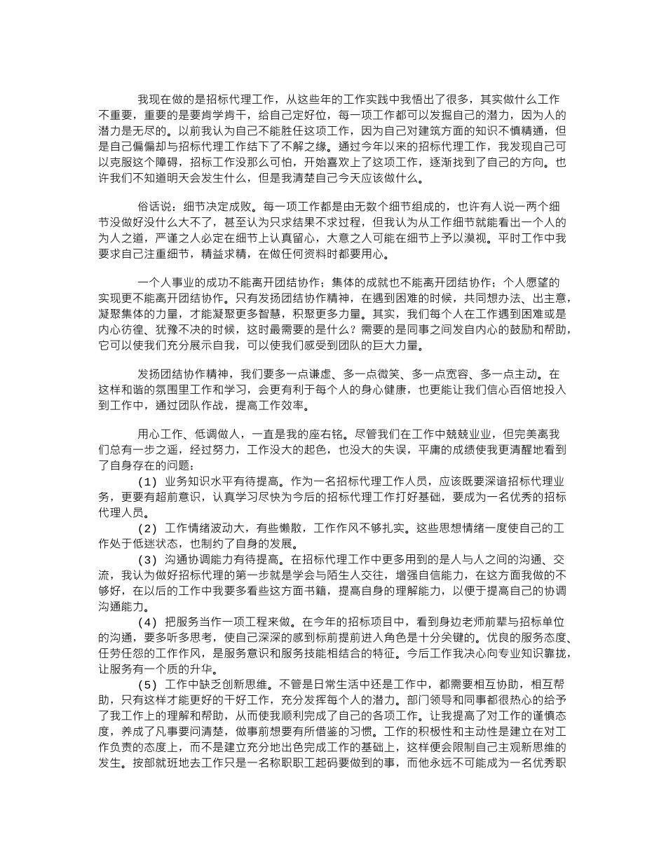 招标代理年终总结_第2页