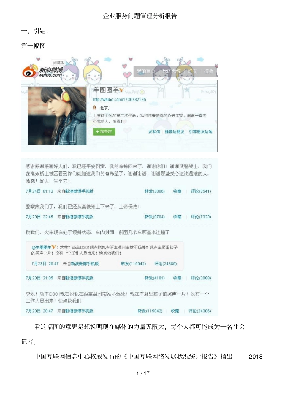 企业服务问题分析管理分析方案_第1页