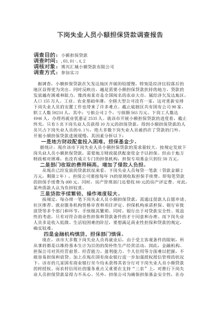 2025年有关下岗失业的调查报告