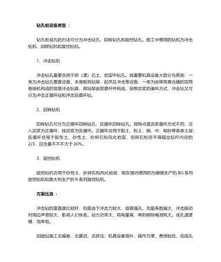 2025年钻孔灌注桩设备类型