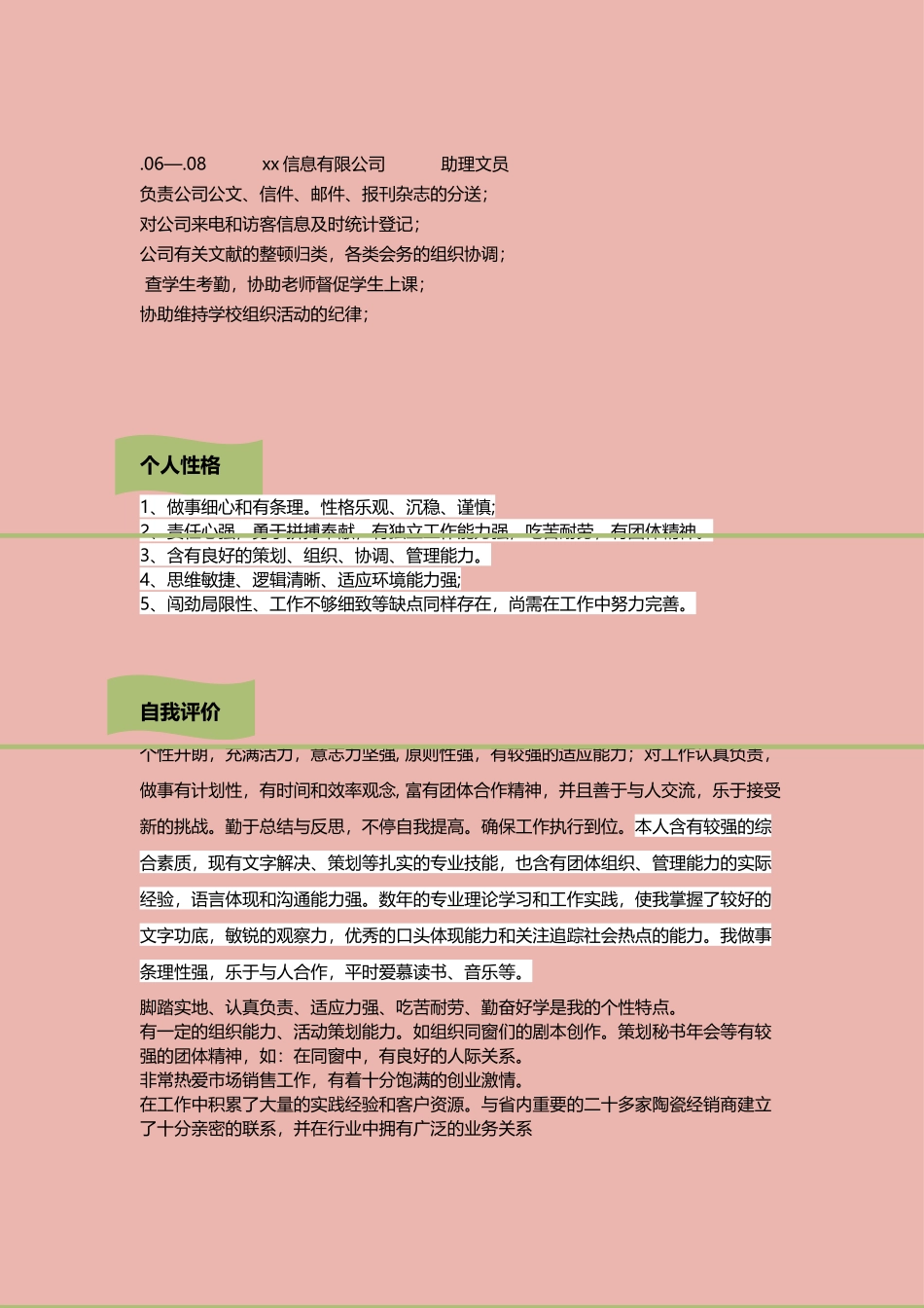 2025年漂亮简历模板_第2页
