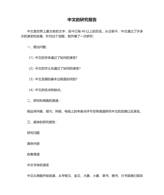 2025年汉字的研究报告