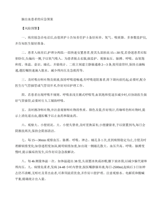 2025年神经内科应急预案