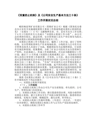 2025年双重预防机制工作情况总结