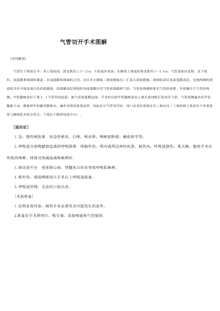 2025年气管切开手术图解必看