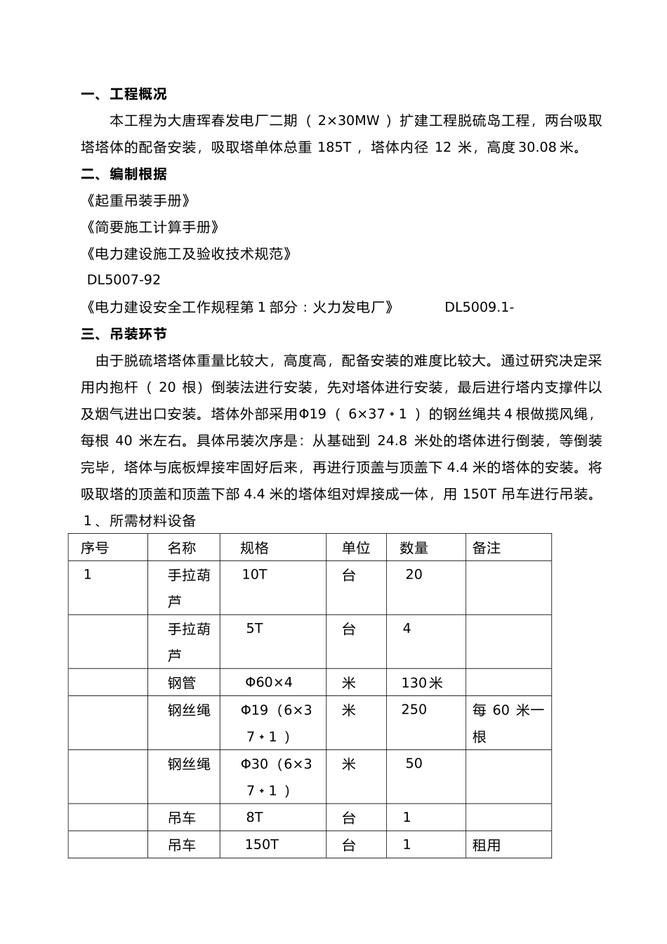 2025年吸收塔吊装方案_第2页