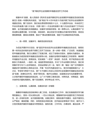 2025年软环境建设工作总结