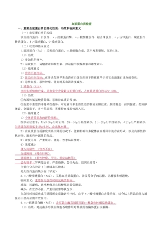 2025年血浆蛋白质检查