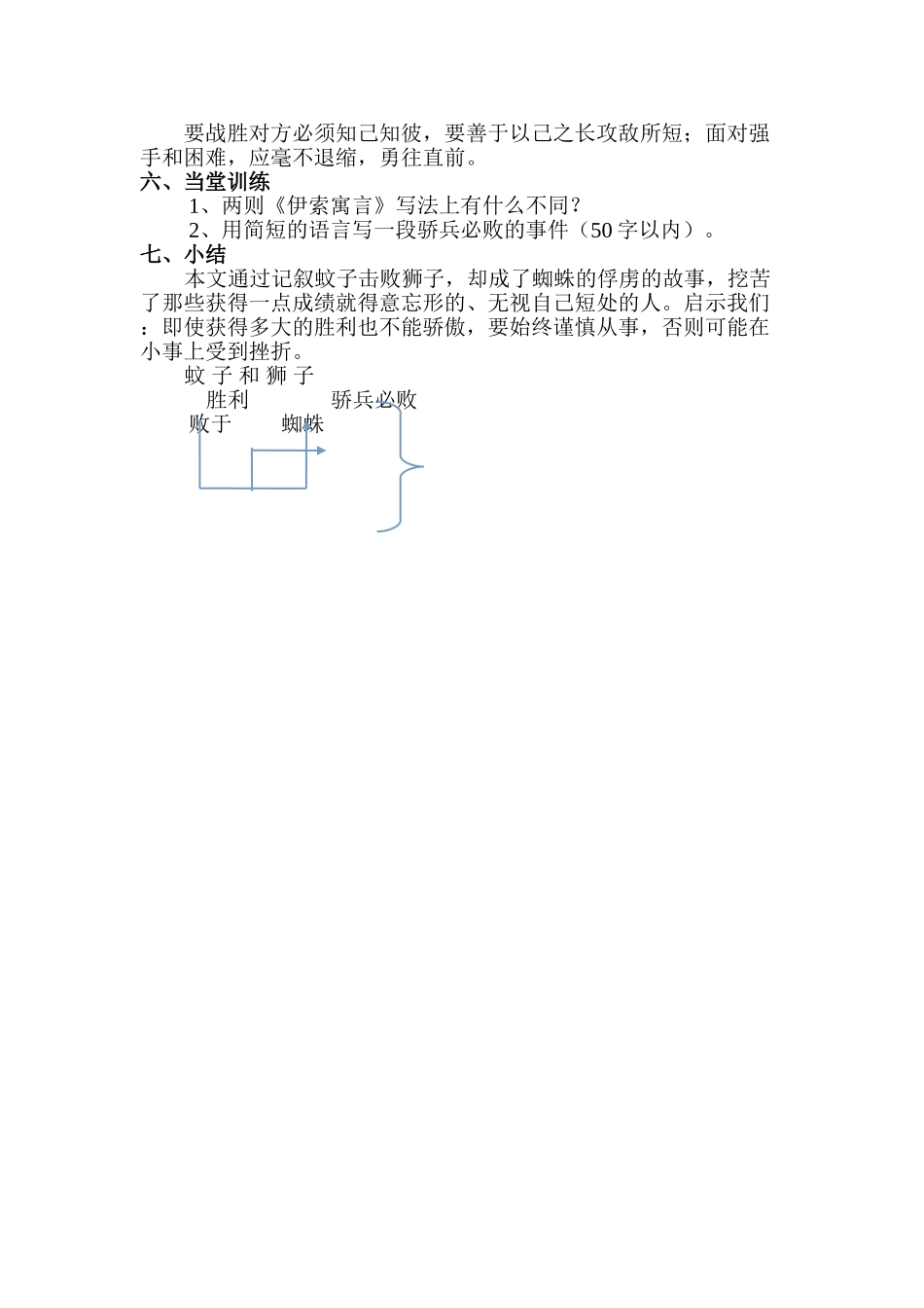 2025年蚊子和狮子公开课教案_第2页