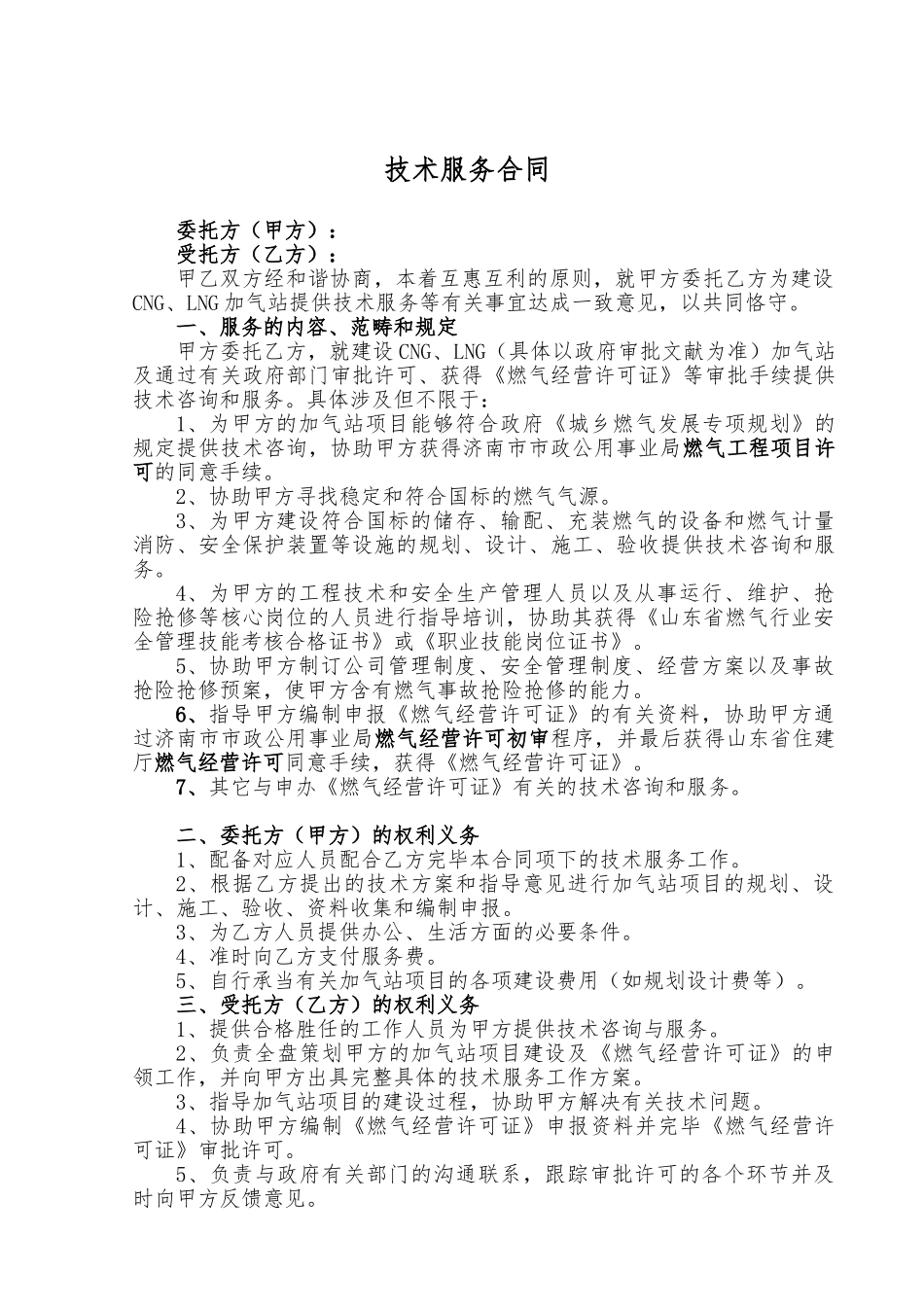 2025年技术服务合同-加气站_第1页