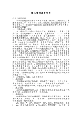 2025年施工技术调查报告