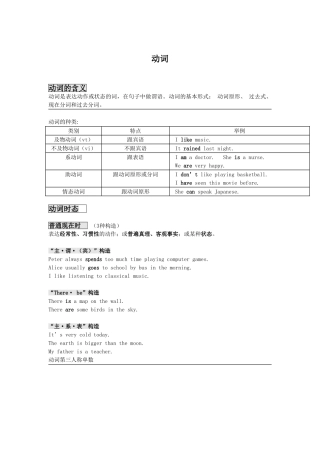 2025年初中英语动词专题