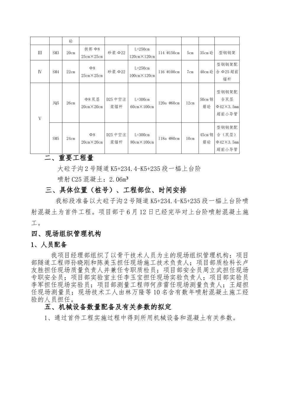 2025年喷射混凝土首件施工方案_第2页