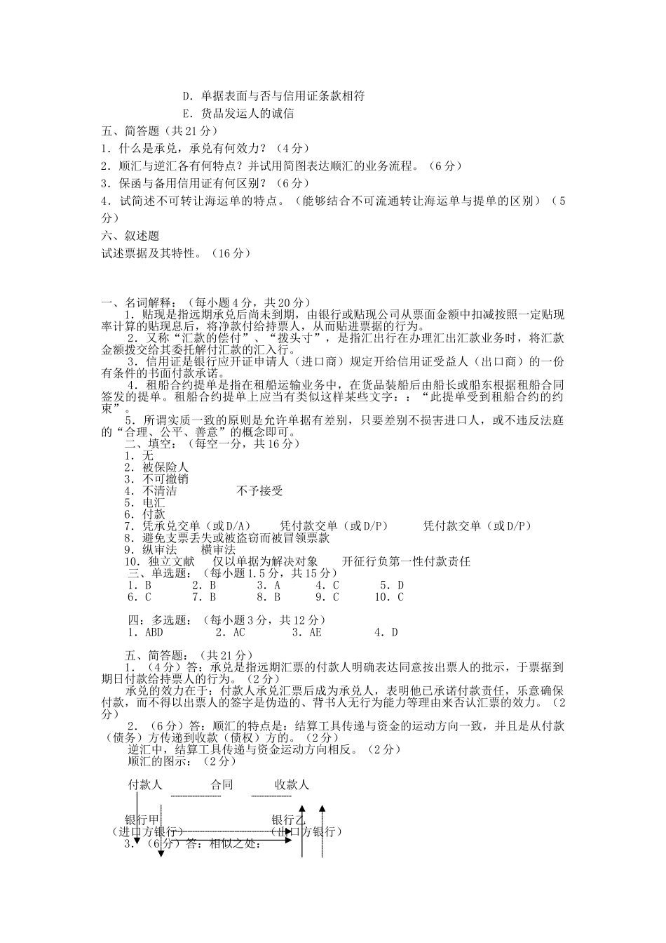 2025年国际结算期末考试试题_第3页