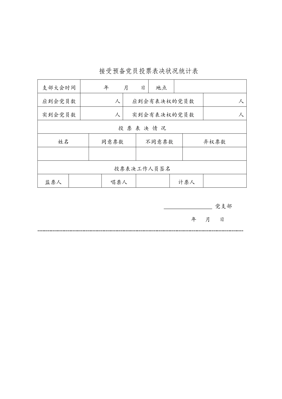2025年转预备预备转正各种无记名投票表格汇总情况_第3页
