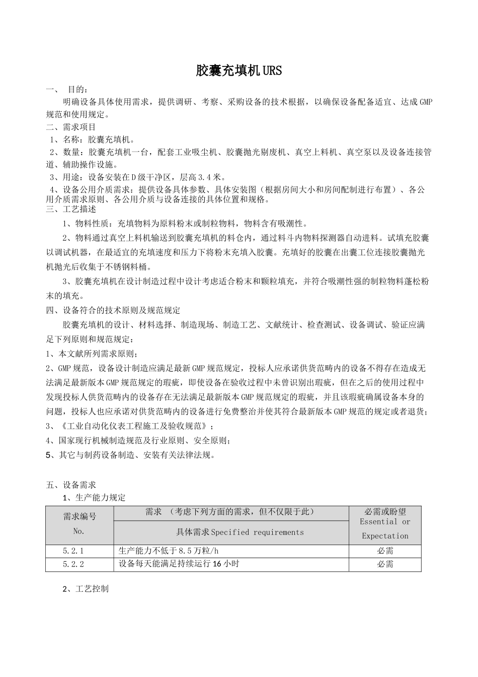 2025年全自动胶囊充填机URS文档_第1页