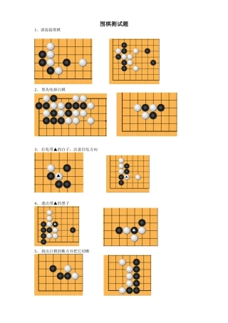2025年围棋测试题