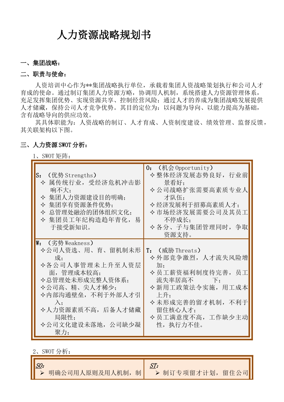 2025年人力资源战略规划书_第1页