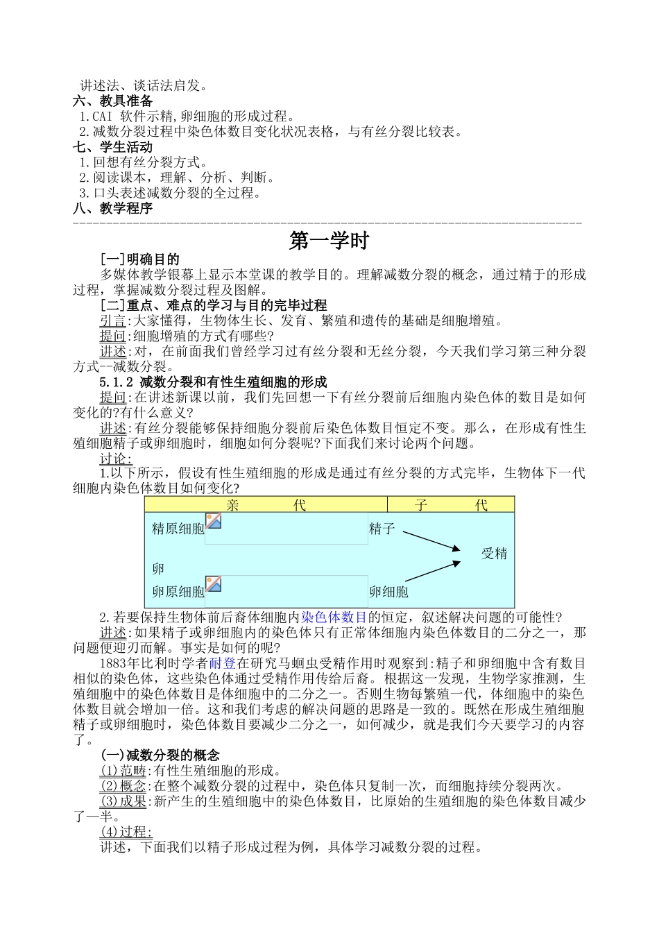 2025年减数分裂教案_第2页