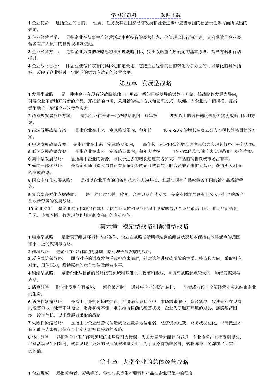 企业经营战略-名词解释_第2页