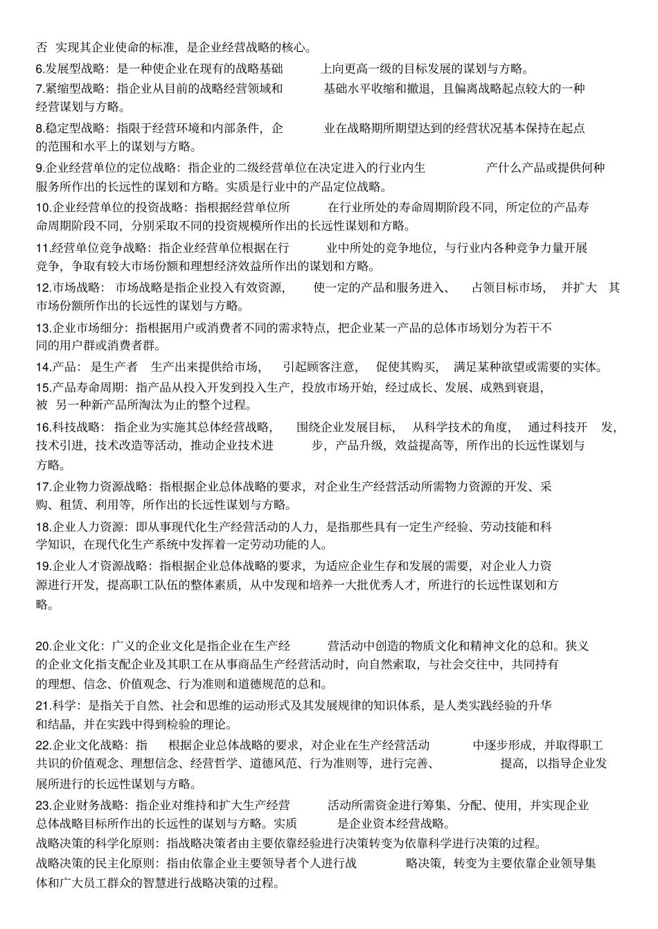 企业经营战略总复习核心点总结_第2页