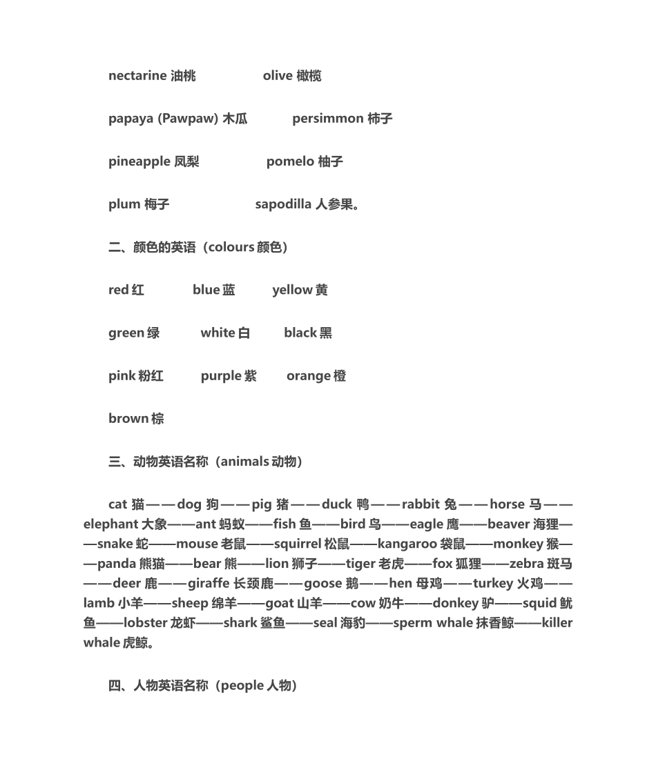 2025年幼儿英语词汇大全_第2页