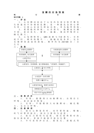2025年室颤的应急预案