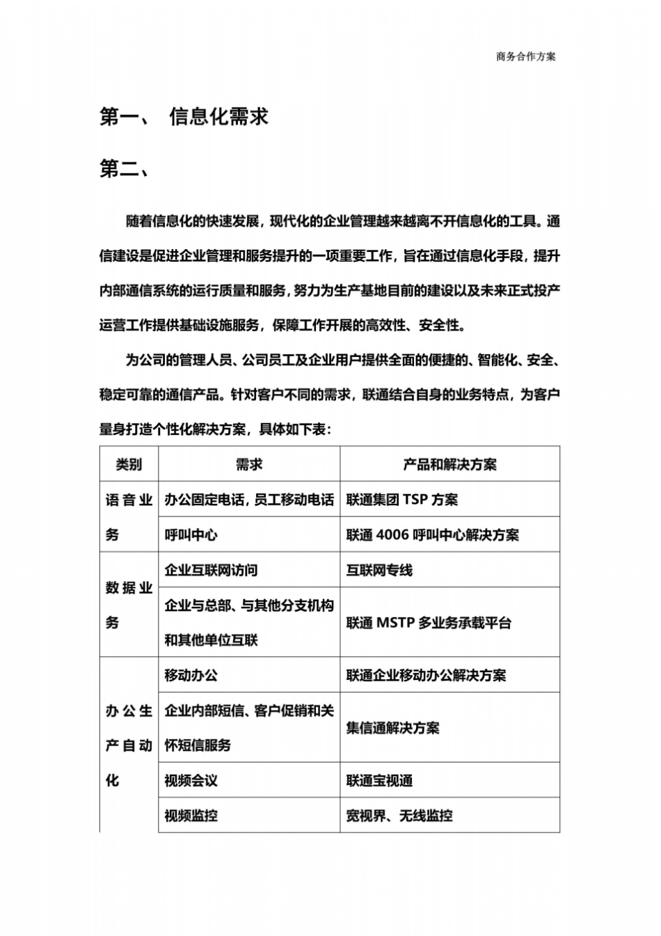 企业综合通信方案书_第3页