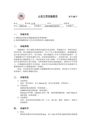 2025年细胞通透性实验报告