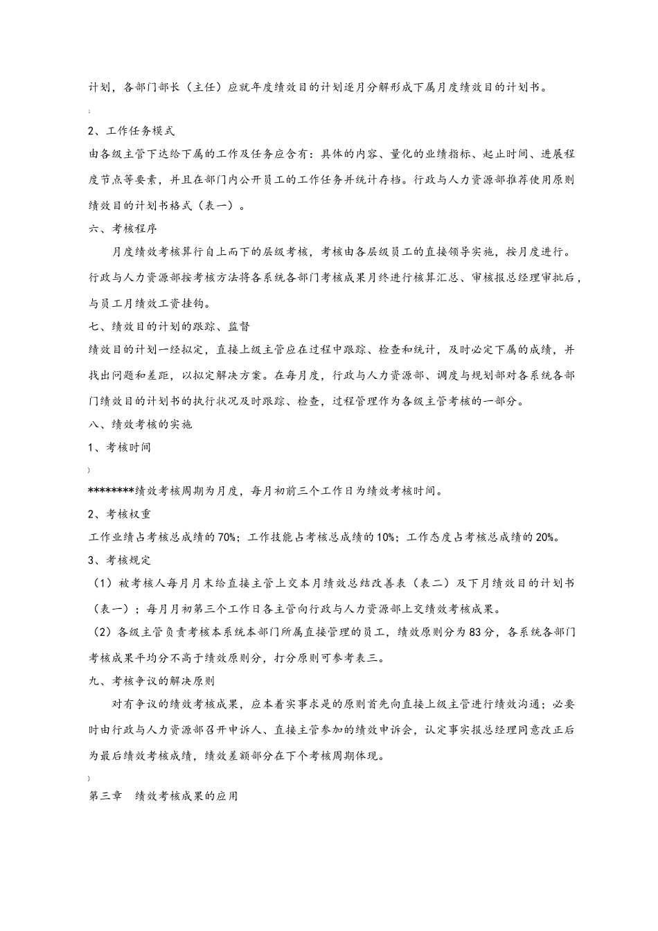 2025年月度绩效考核办法_第2页