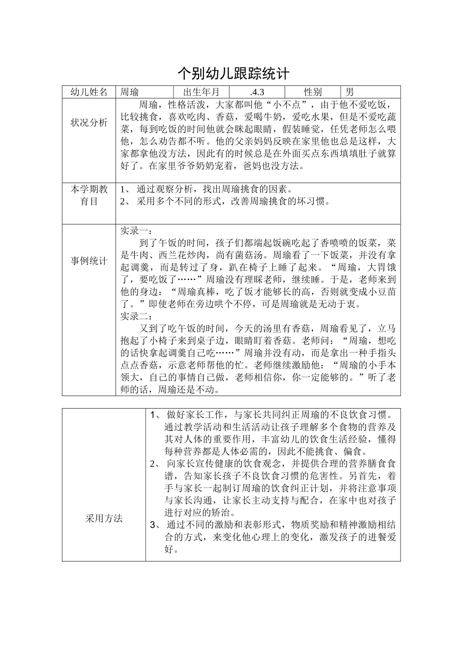 2025年个别幼儿跟踪记录表_第1页