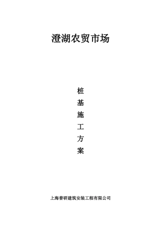 2025年预制钢筋混凝土方桩施工方案