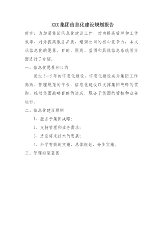 2025年信息化规划报告