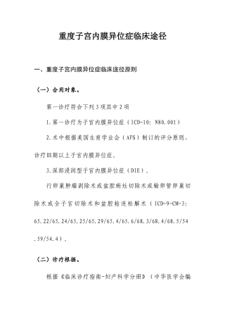 2025年重度子宫内膜异位症