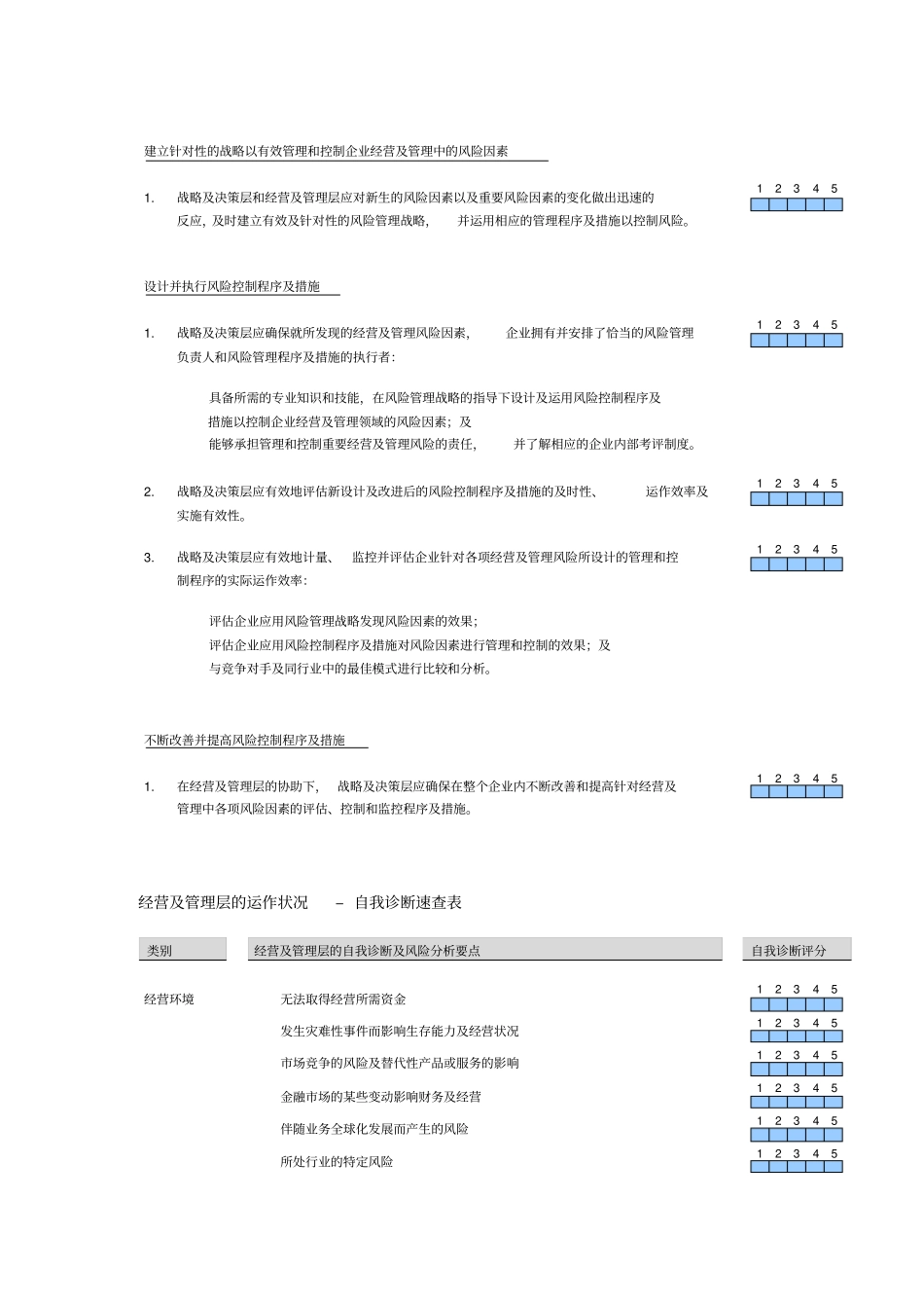 企业自我诊断的速查表_第3页