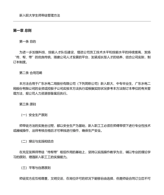 2025年师带徒管理办法