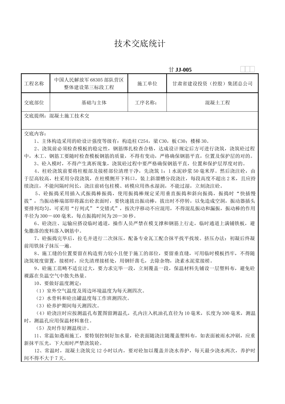 2025年混凝土施工技术交底_第2页