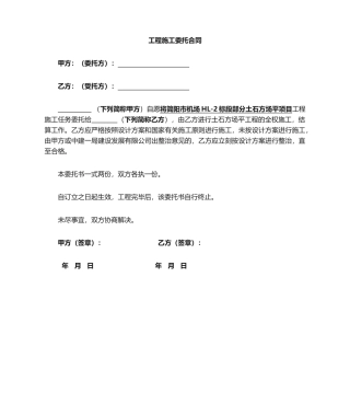 2025年项目委托书