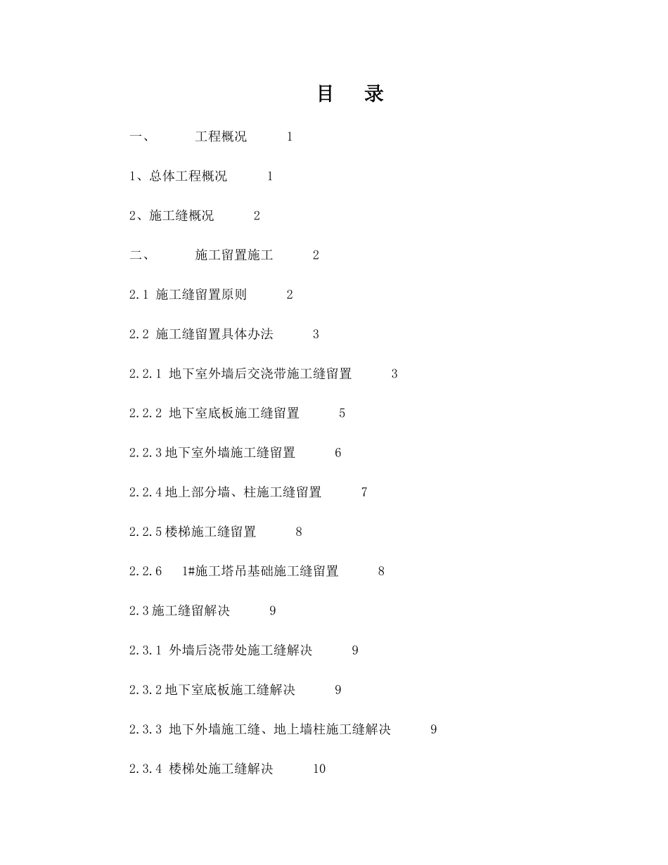 2025年施工缝留置方案_第1页