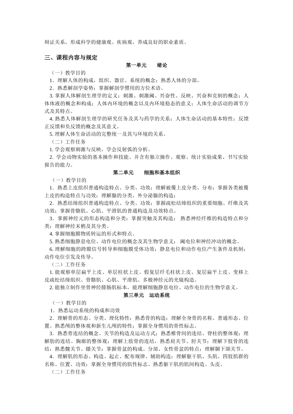 2025年人体解剖生理学课标_第3页