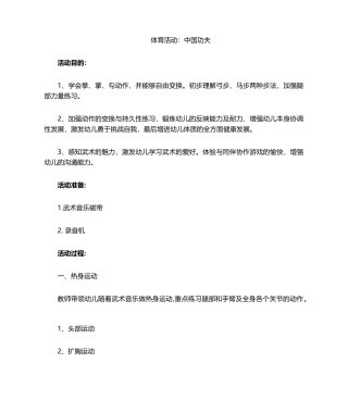 2025年武术公开课教案