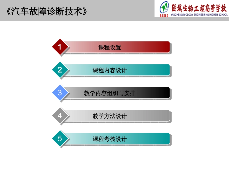 汽车故障诊断技术说课稿_第2页