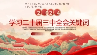 学习二十届三中全会关键词