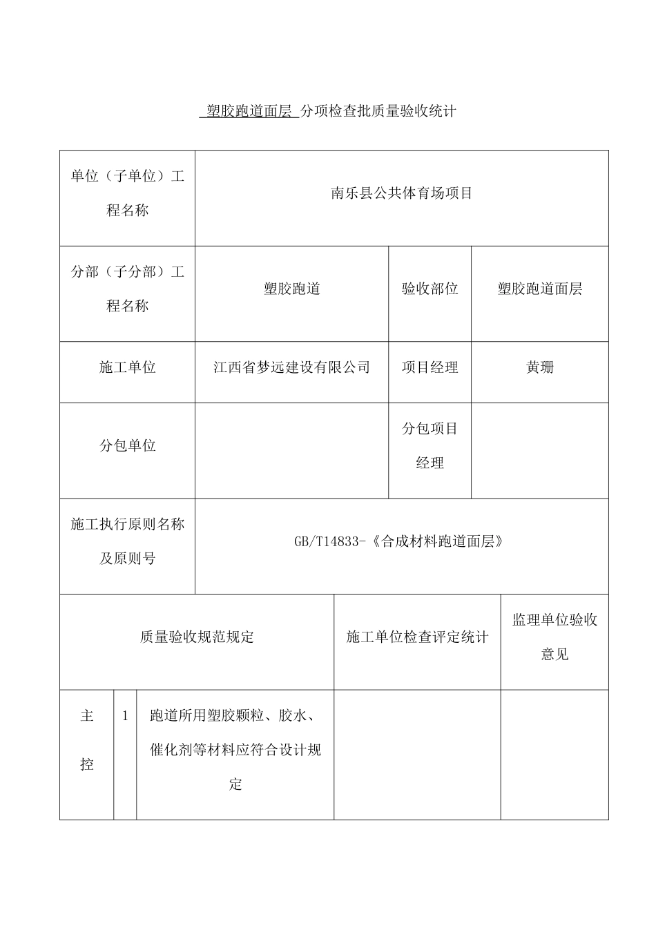 2025年塑胶跑道面层分项检验批质量验收记录_第3页