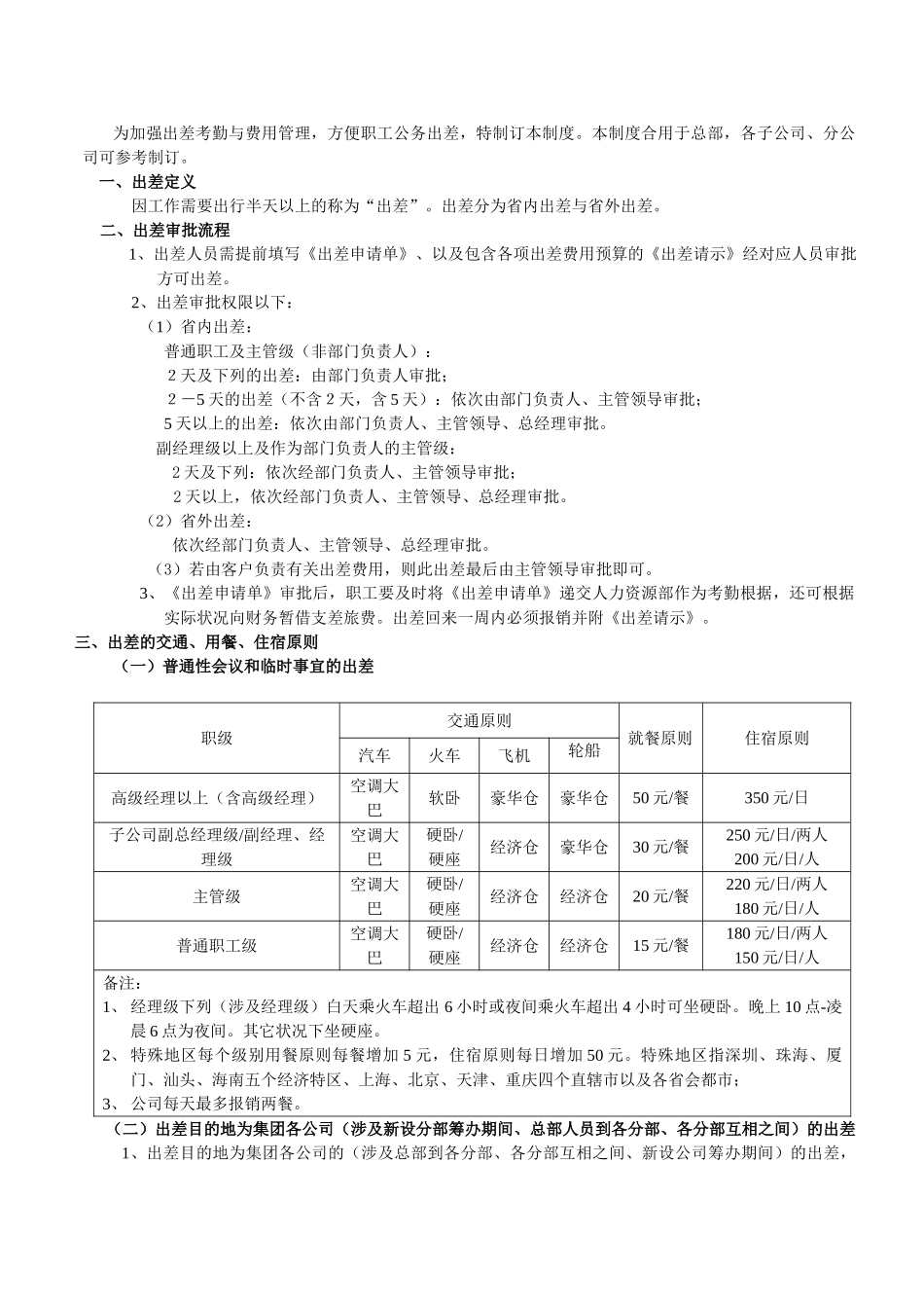 2025年新版出差管理制度_第1页