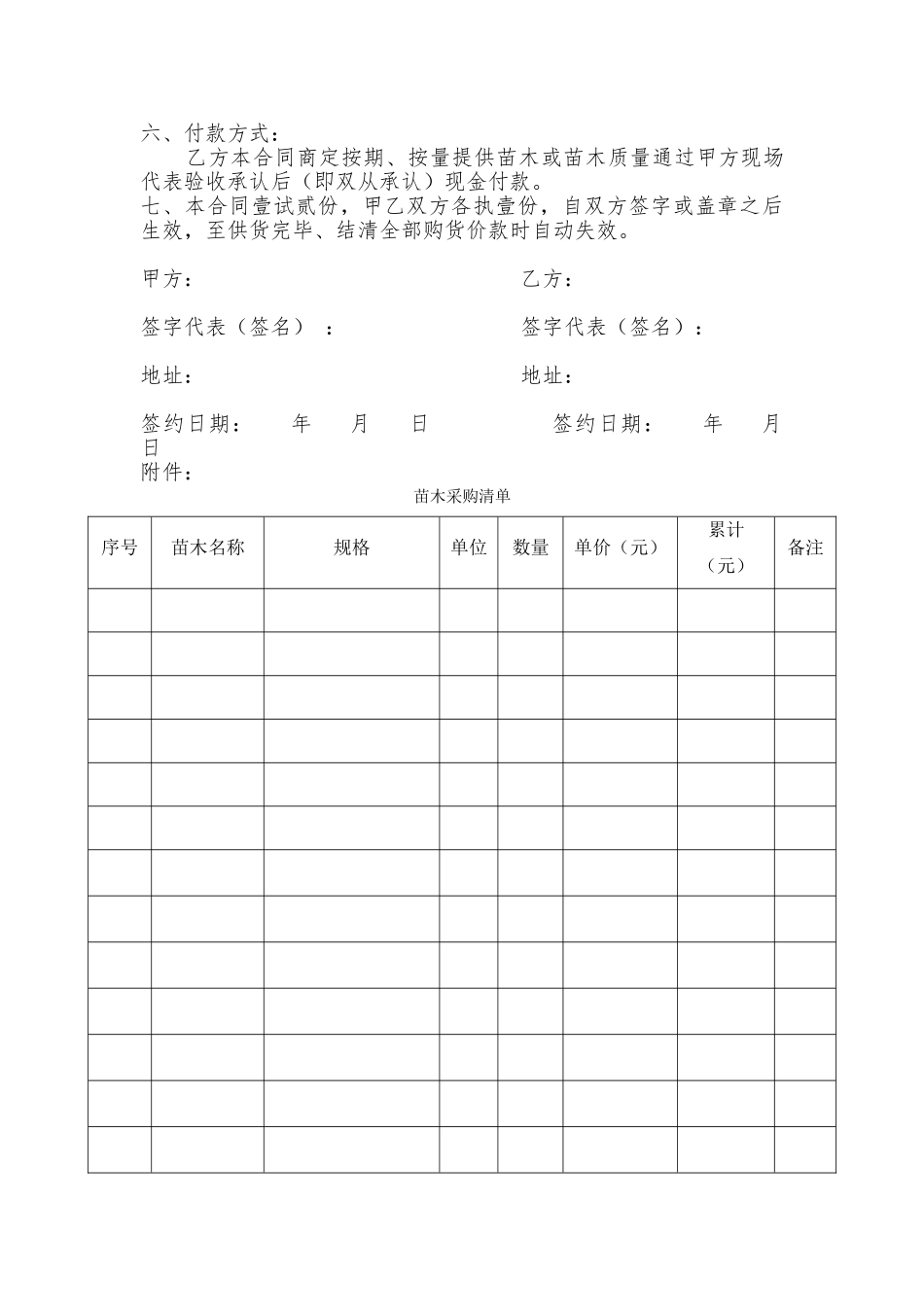2025年苗木采购合同_第2页